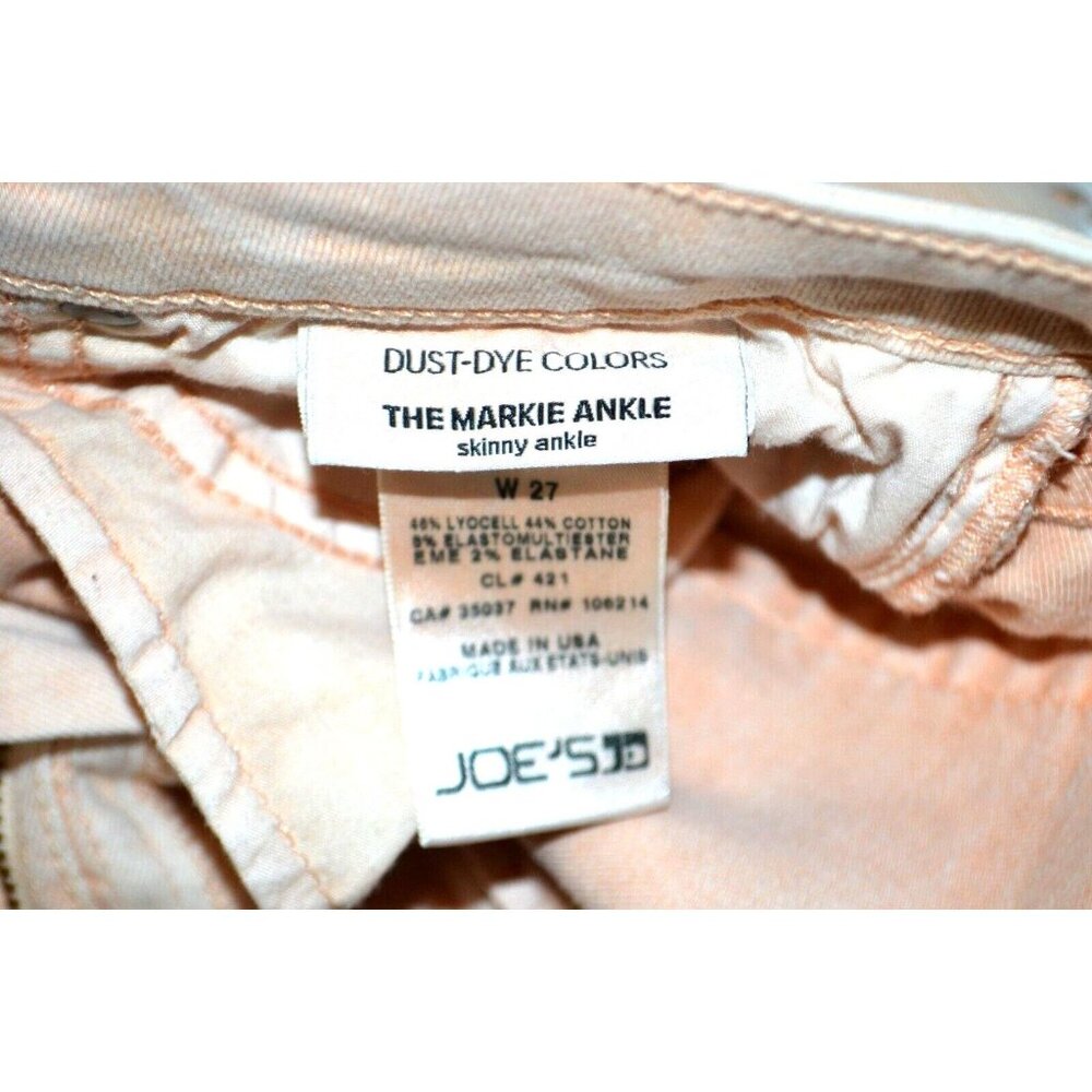 JOE'S JEANS Women's Dust-Dye Markie Ankle Skinny Jeans SIZE 27 Red Rock - Picture 11 of 11